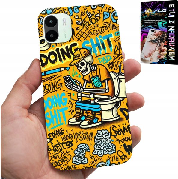 ETUI DO XIAOMI REDMI A1 - DOING SHIT KOŚCIOTRUP NA KIBLU CASE zdjęcie 1