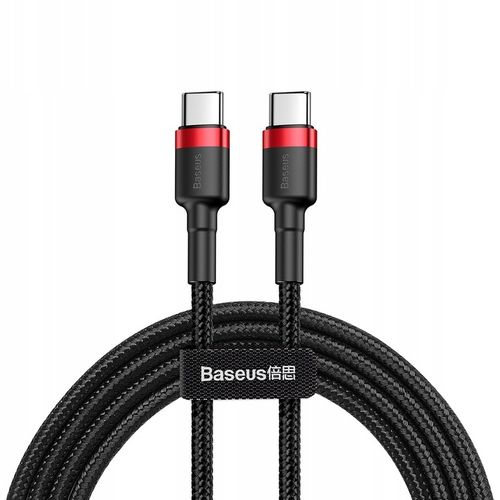 BASEUS MOCNY KABEL USB-C SZYBKIE ŁADOWANIE TYP-C TYPE-C PD 60W QC 3.0 1M na Arena.pl
