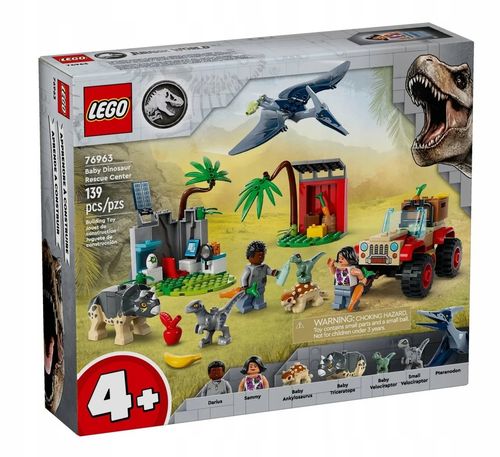 76963 - lego jurassic world - centrum ratunkowe dla małych dinozaurów na Arena.pl
