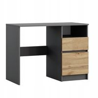 BIURKO ANTRACYT WOTAN KOMPUTEROWE MŁODZIEŻOWE STOLIK SZUFLADY 100cm