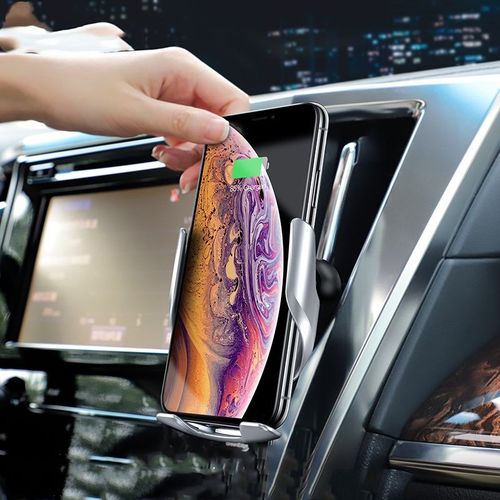 HOCO S14 CAR MOUNT WIRELESS CHARGER SILVER na Arena.pl