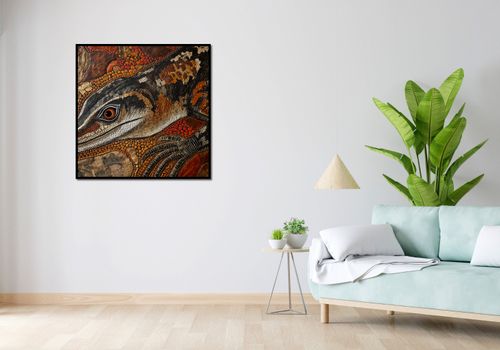 Plakat 90x90cm Oko Jaszczurki na Arena.pl