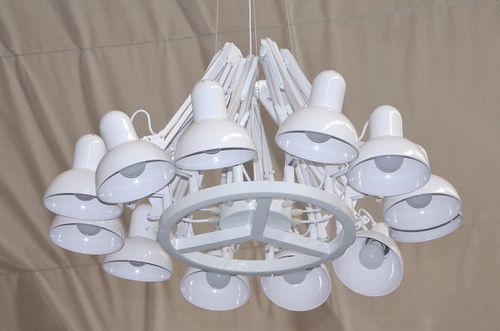 Lampa wisząca RAGNO 12 biała na Arena.pl