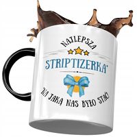 Kubek Czarny Dla Striptizerki Najlepsza Prezent Z Nadrukiem Ze Zdjęciem