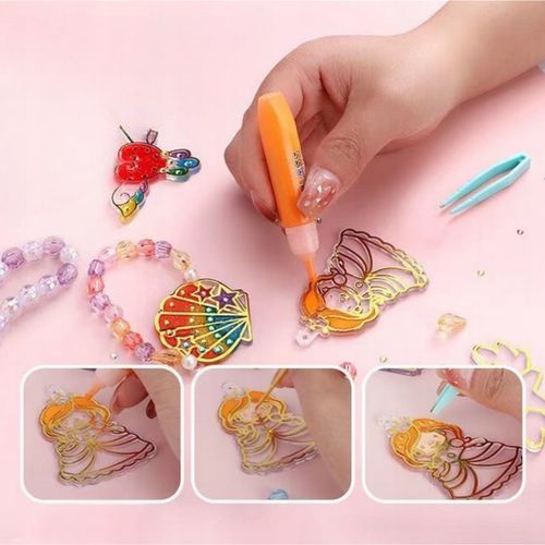 ZESTAW DO ROBIENIA BRELOCZKÓW dla dzieci DIY breloczki 12 szablonów 12 farb na Arena.pl