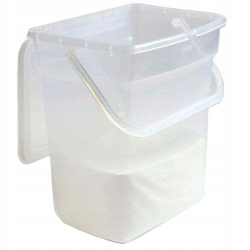 POJEMNIK NA DETERGENTY PROSZEK KAPSUŁKI DO PRANIA 6L Z UCHWYTEM ZESTAW na Arena.pl