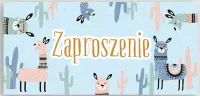 Zaproszenia Lamy (5 Sztuk)