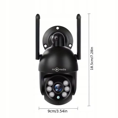 Kamera Zewnętrzna WiFi Obrotowa IP Do Monitoringu Domu Tuya 5MPx ZOOM 5Mp na Arena.pl
