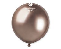 Balon różowe złoto shiny metalizowany duży 48 cm