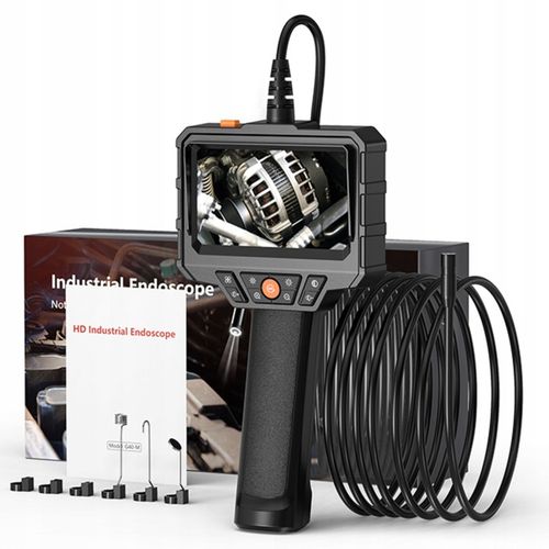 KAMERA INSPEKCYJNA WARSZTATOWA ENDOSKOP BOROSKOP IP67 DO RUR 5m LCD 4,3'' na Arena.pl