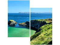 60X60CM PIĘKNY WIDOK DWU OBRAZ ŚCIAN