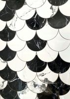 Płytki RYBIA ŁUSKA MARMUR połysk WACHLARZ - NOWOŚĆ