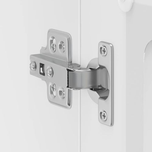 Szafka ścienna kuchenna ze szklanymi drzwiami Lucca biała na Arena.pl