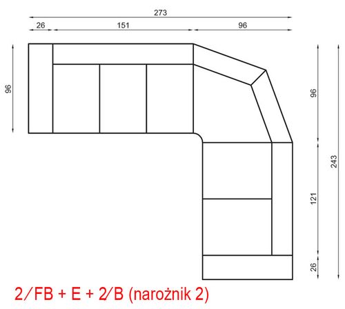 Narożnik Modułowy David I na Arena.pl