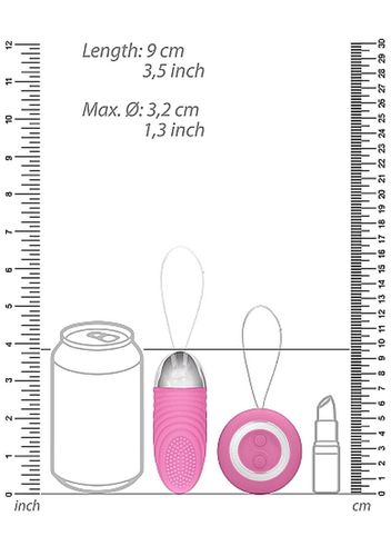Ethan - Rechargeable Remote Control Vibrating Egg - Pink na Arena.pl
