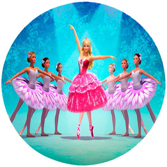 Opłatek na tort Barbie zdjęcie 1