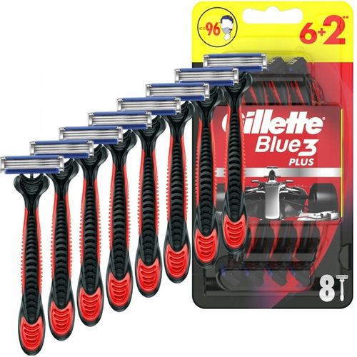 Gillette Blue3 Plus Red Jednorazowe Maszynki do Golenia 6+2szt na Arena.pl