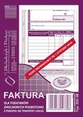 FAKTURA DLA ZWOL.PODM.Z PODATKU A6 PION 205-5E