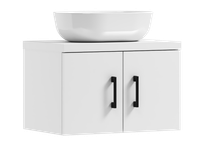 Szafka łazienkowa wisząca MARKUS 60 biała z umywalką BLANCO (W2)