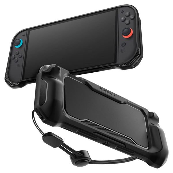 spigen rugged armor nintendo switch 2 matte black zdjęcie 1