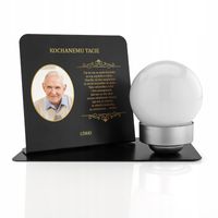 ZNICZ LAMPION SOLARNY z dedykacją na grób