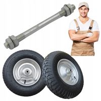 KOŁO DO TACZKI KÓŁKO 4.80/4.00-8 WÓZKA TACZEK 400x8 MOCNE OŚ OŚKA 2PR