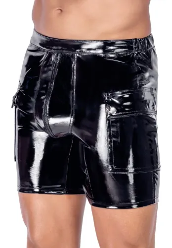 black level szorty męskie winylowe xl z kieszeniami i zamkiem na Arena.pl