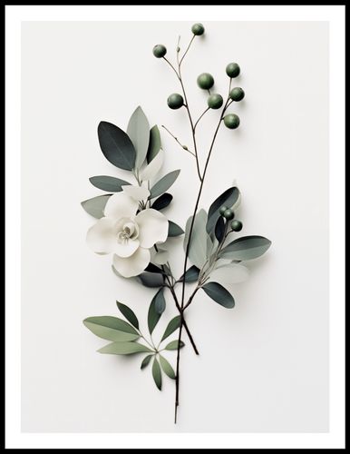 Plakat 60x80cm Papierowy Kwiat na Arena.pl