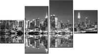 90CM 160 OBRAZ 4 ELEM MANHATTAN NOCĄ ŚCIENNY