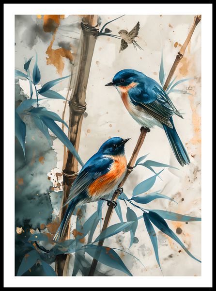 Plakat 50x70cm Trzy Ptaki zdjęcie 3