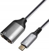 Rozdzielacz słuchawkowy adapter USB-C do 2x3,5 mm 1,5 m