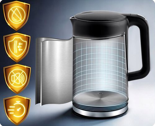 CZAJNIK ELEKTRYCZNY REGULACJA TEMPERATURY 2200W PANEL DOTYKOWY 1,7L BERDSEN na Arena.pl