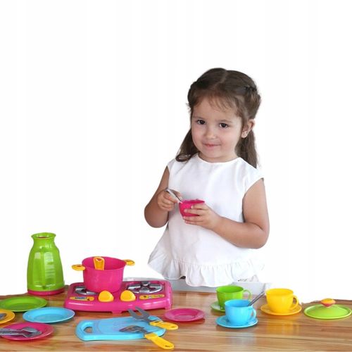 Zestaw kuchenny Gotowanie Przybory Kuchenne Garnki Patelnia Talerze 3589 na Arena.pl