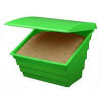 Pojemnik zbiornik skrzynia na piasek sól sorbent 180 L 250 kg zielony