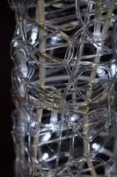 Renifery akrylowe z saniami oświetlenie ozdoba