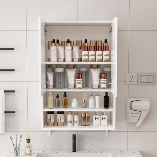 SZAFKA ŁAZIENKOWA WISZĄCA ŚCIENNA NAD PRALKĘ POJEMNE PÓŁKI REGAŁ LOFT 64 CM na Arena.pl