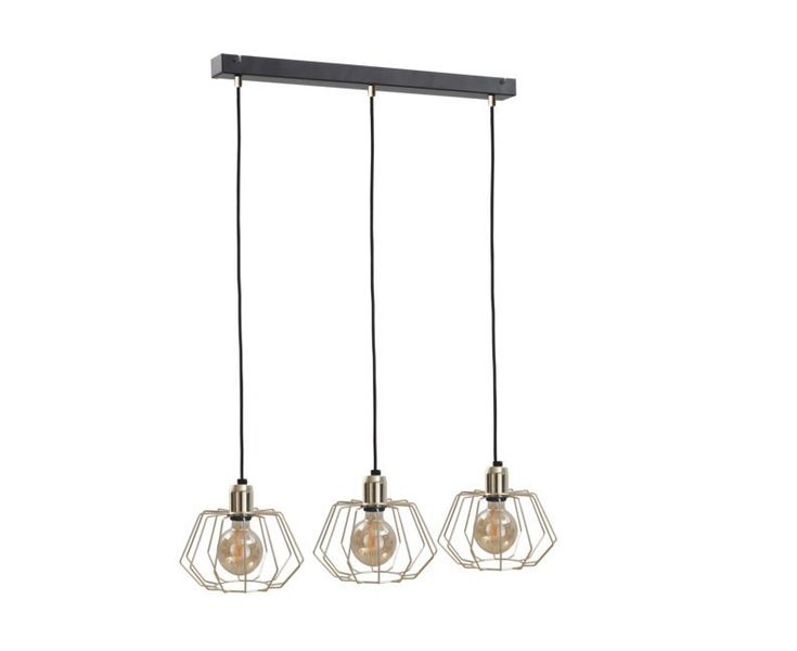Lampa wisząca 3xE27 LAYA GOLD zdjęcie 1