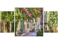 80X40CM DOMY DZIELNICY PLAKA TRÓJ OBRAZ