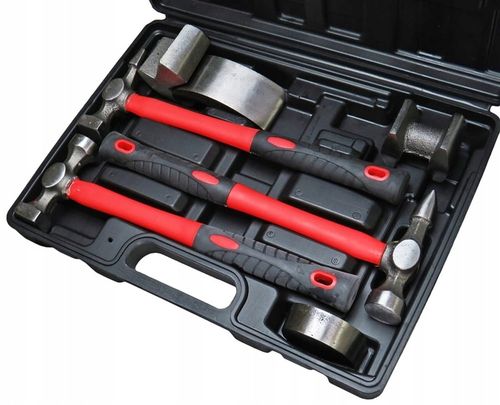 MŁOTEK BLACHARSKI ZESTAW MŁOTKÓW blacharskich FIBERGLASS 7el kowadła na Arena.pl