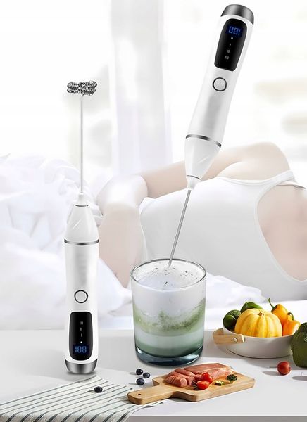 RĘCZNY SPIENIACZ MIKSER DO MLEKA KAWY ELEKTRYCZNY MINI BLENDER 11000 obr. zdjęcie 9