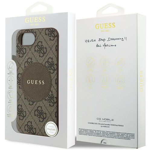 etui guess 4g circle classic logo        magsafe do iphone 16e brązowy na Arena.pl