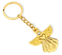 Złoty Brelok Anioł Stróż - Prezent na Komunię