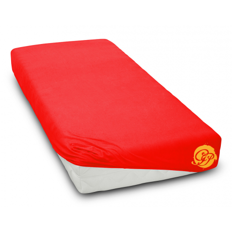 Prześcieradło bawełniane JERSEY 60x120cm CZERWONE zdjęcie 1