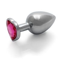 heart gem butt plug   large