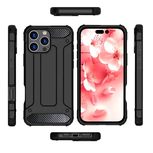 etui hybrid armor pancerne na iphone 16 pro - czarne na Arena.pl