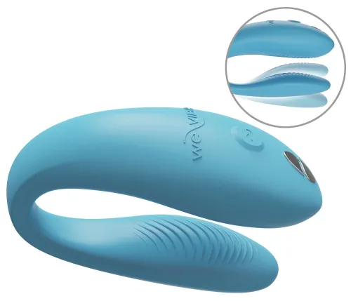 we-vibe sync go turquoise - intymny masażer par, bluetooth, silikon na Arena.pl