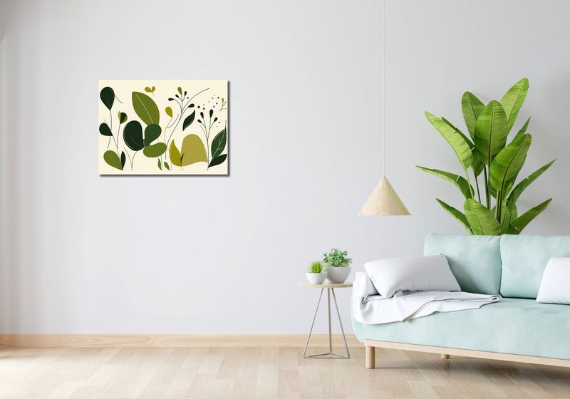Obraz 70x50cm Świeżość Liści zdjęcie 2