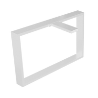 Stelaż do stolika kawowego loft, Stal, biały mat, H 43 cm, 1 sztuka