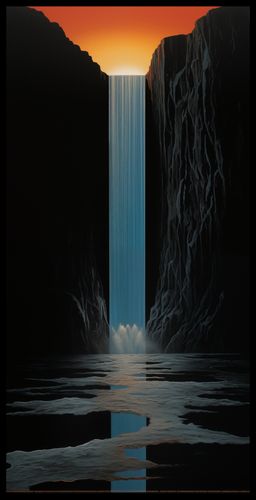 Plakat 50x100cm Wodospad Światła na Arena.pl