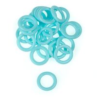 Krążki KÓŁECZKA plastikowe do obrabiania szydełkiem 12mm 25szt. niebieskie